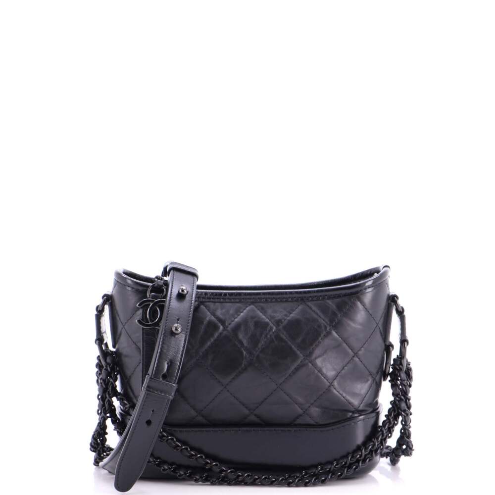 Chanel So Black Gabrielle Hobo Quilted #292064C34B